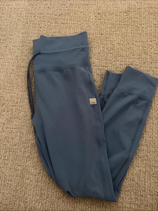 Vuori Pants - Vuori Dusty Blue Leggings - Stretch Athletic Bottoms